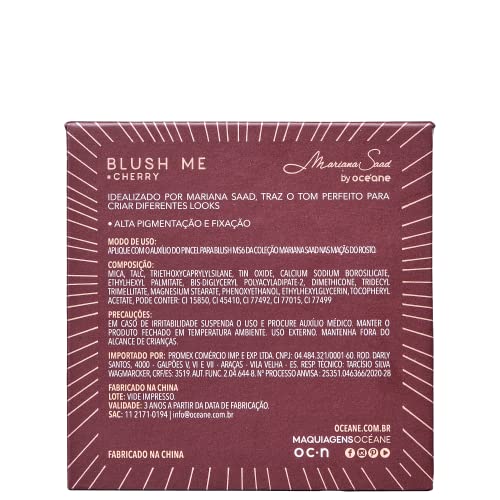 Blush Vermelho Mariana Saad By Océane - Blush Me Cherry 6,5g