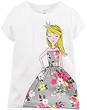 Carter's Little Girls' Graphic Tee (Toddler/Kid) - Floral Dress Girl - 5