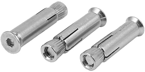 Bulloni ad espansione, 3PCS, M6 x 40mm Bullone di espansione ancoraggio a esagono incassato in acciaio inossidabile 304 Tornillo