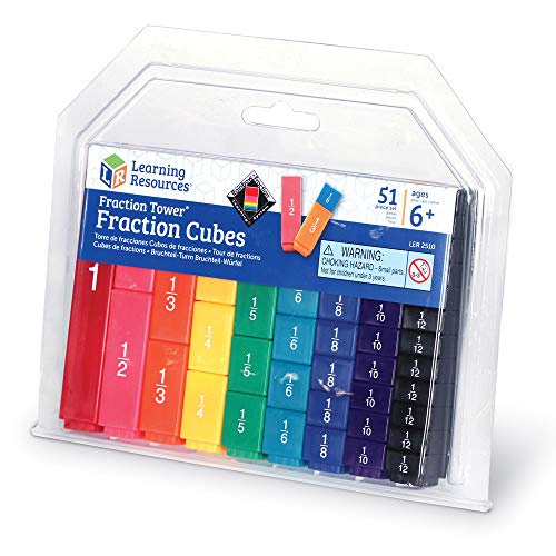 Learning Resources Fraction Tower Cubes, Maths Mastery, Kids Maths Resources, Learning Fractions, Age 6+