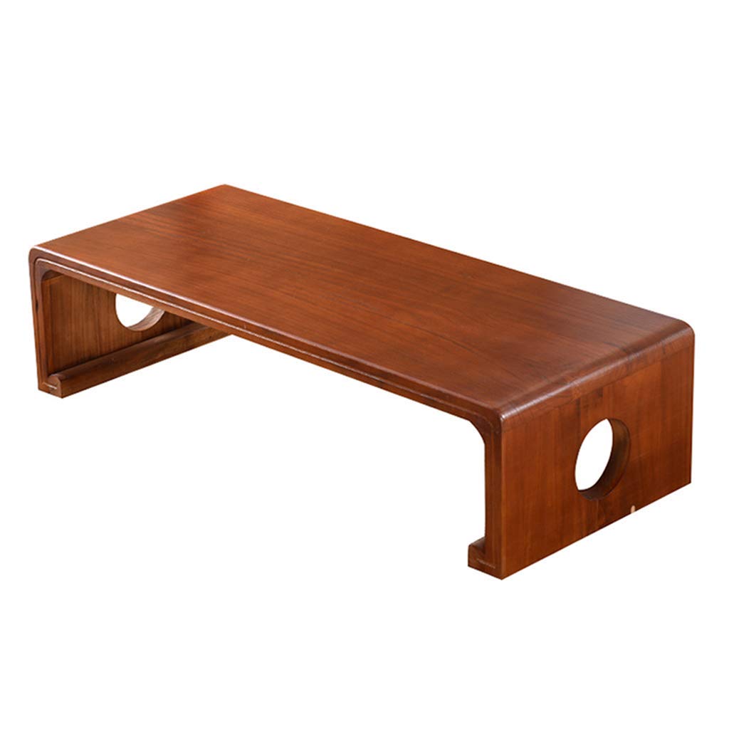 Table en bois massif 60x40x30cm pour tatami et balcon de style japonais retro
