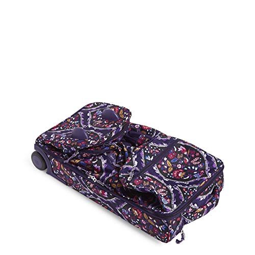 Vera Bradley Women's Duffle Luggage Lighten Up Foldable Duffel Rolling Suitcase, Foxwood Meadow, One Size