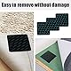 8 Stück Teppich Antirutsch, 10cmx10cm Anti Rutsch Teppichunterlage, Wiederverwendbare Teppich Rutsch Stop, Antirutsch Pads für Wohnzimmer, Schlafzimmer und Flur(Quadrat,Schwarz)