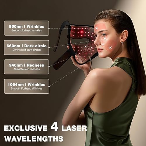 Image of JOVS 4D Laser Light Therapy Mask, Black