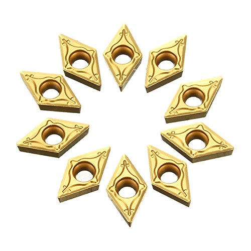 10Pcs Dcmt0702 Hartmetall-Einsätze Drehmaschine Drehen Werkzeughalter Einsätze Für Edelstahl