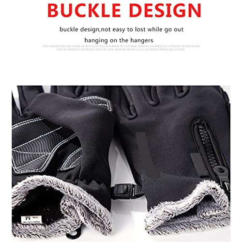 DSFGDNCV Luvas de escalada masculinas resistentes ao desgaste antiderrapante PU palma Windstopper im