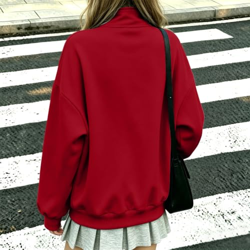 Fleece Full Zip Jacket Women Casual Work Office Sweatshirts No Hood - image 5