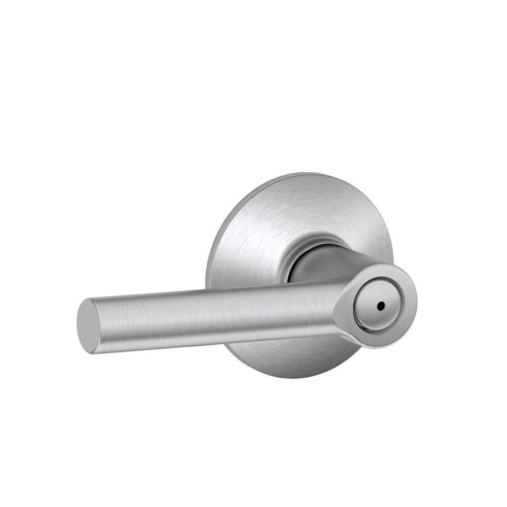 Schlage F40 BRW 626 Broadway Privacy Lever, Satin Chrome