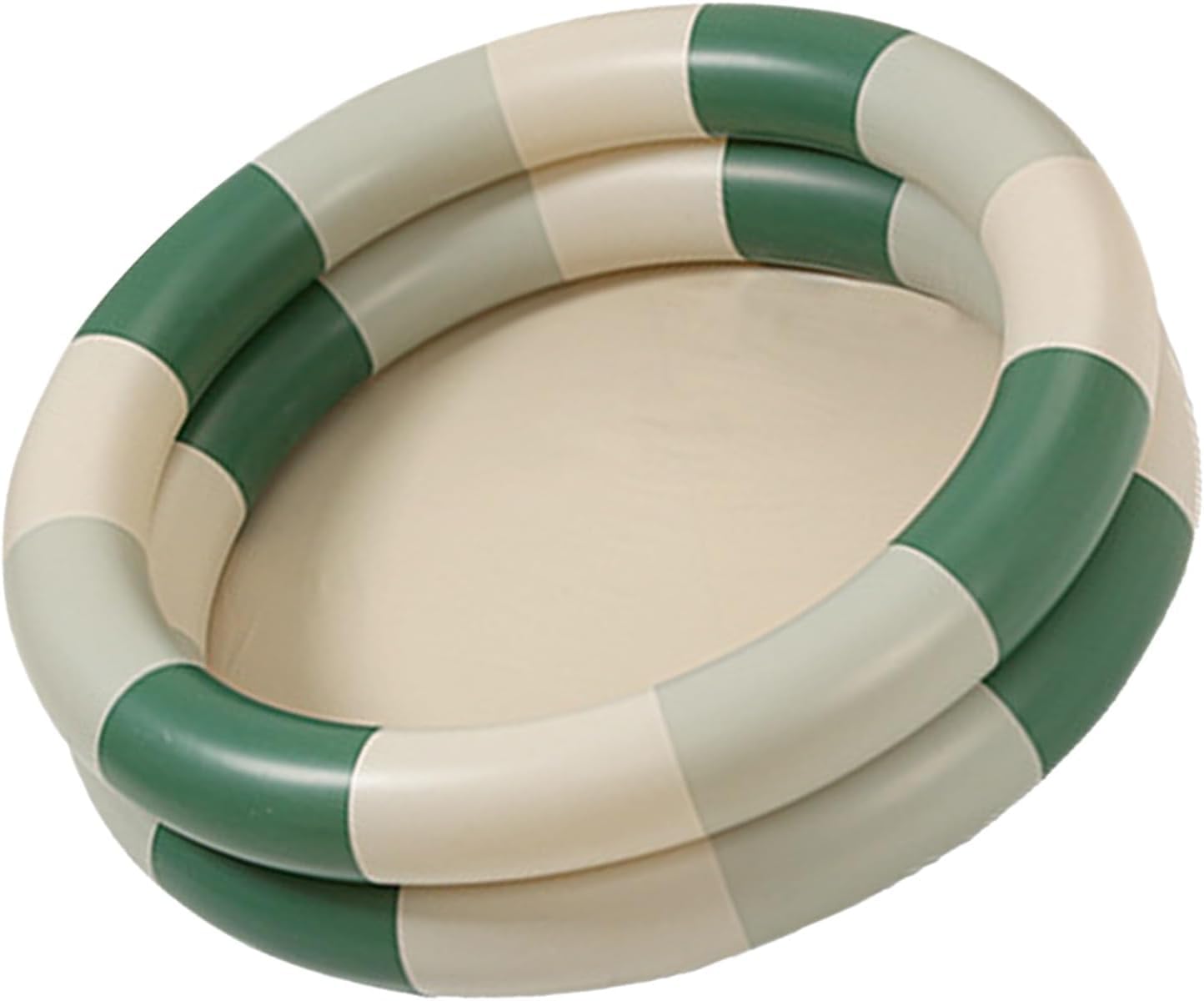 Aufblasbarer Pool Baby Retro Blow Up Swimming Pool Familie Niedlicher Stil Verdickter Wasserpool (Grüner Streifen)