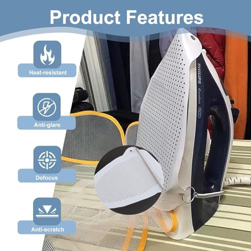 Image of Blase enterprise Steam Iron Teflon Cover | Non-Stick Heat Resistant Iron Soleplate Cover | Protects Clothes from Shine, Burns & Scorching | Universal Fit for Steam & Dry Irons