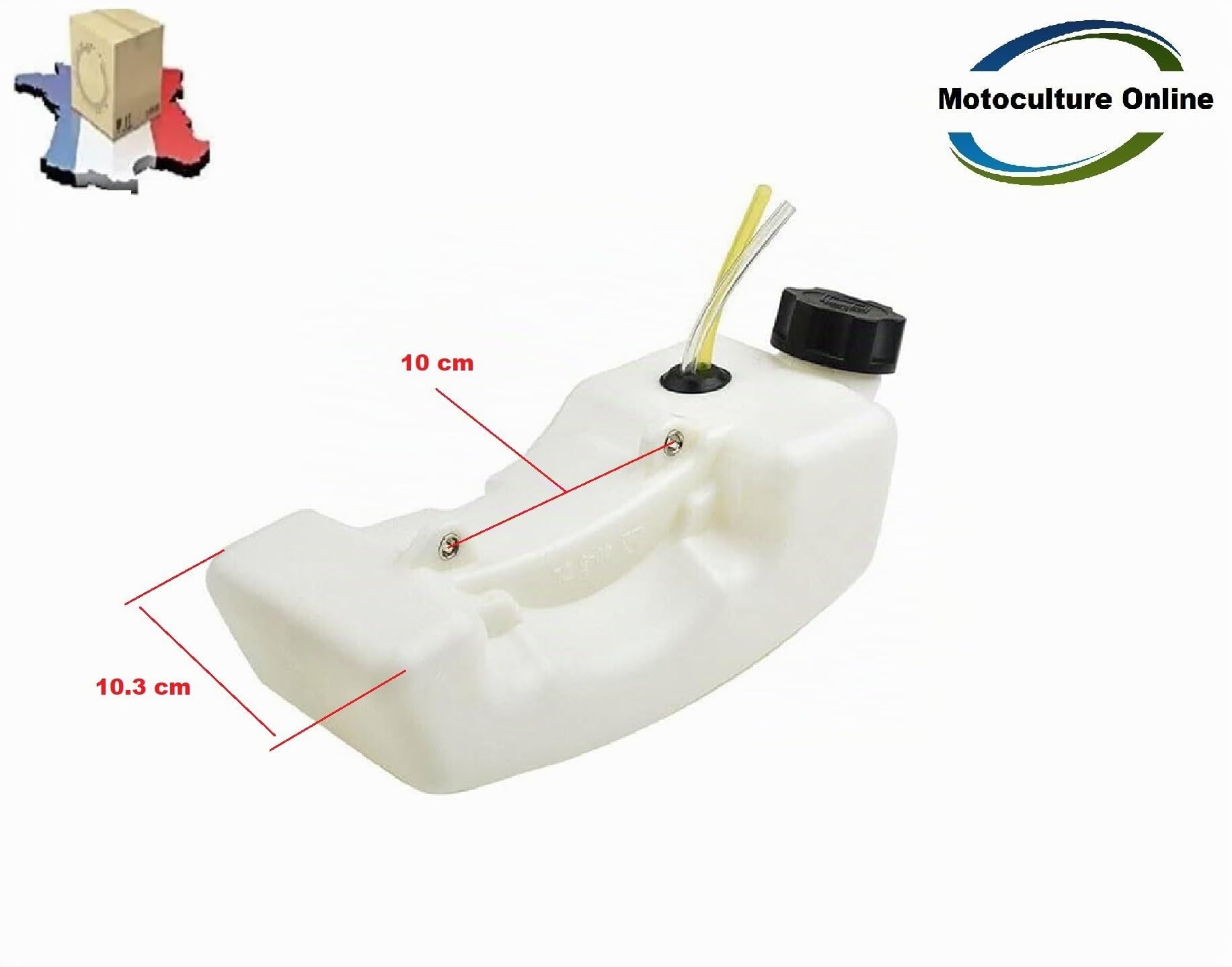 Pièce détachée d'origine constructeur: Réservoir à Carburant Complet pour débroussailleuse Tarière ou Multifonctions . Important : Merci de vérifier votre modèle Avant achat Voir dimensions sur photos