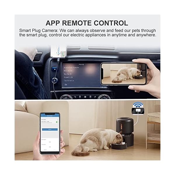 Mini Smart Plug with Wireless-Hidden-Camera, Spy Camera Socket Charger Wi-Fi Remote Control in 1080P/2K/4K Full HD Nanny Cam with Night Vision and Motion Detection Alarm, Security Recording in APP - Image 3