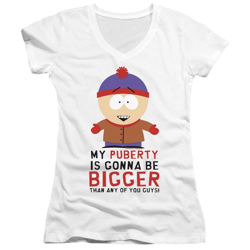 LOGOVISIONSouth Park Character Quotes Juniors' Sheer Fitted V-Neck T Shirt Collection