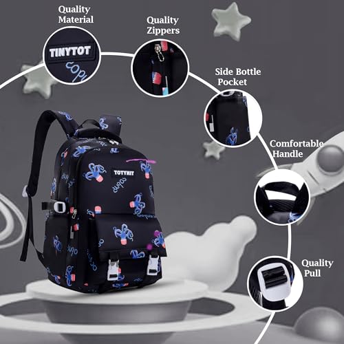 Image of Tinytot 30 Litre Japanese Korean Style School Bag Water-Resistant Laptop & Travel Backpack - Unisex Large 18 Inches Multipurpose Student Backpack for Boys & Girls, Men & Women