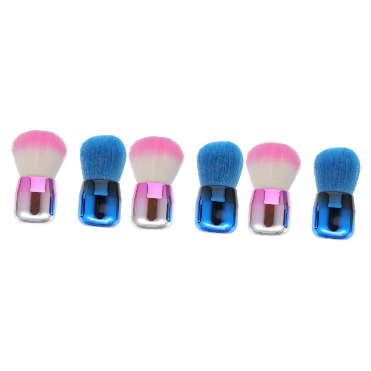Beavorty 6piezas Pinceles De Maquillaje Forma De Hongo Para Polvo Suelto y Rubor Pincel De Base y Fijación Sintética Para Aplicaciones De Maquillaje