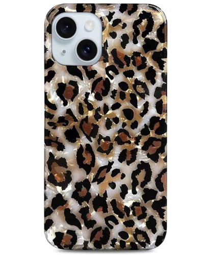 Coque iPhone 14 Plus léopard silicone souple transparent antichoc