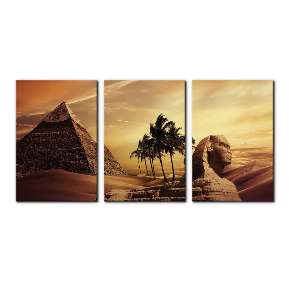 Pacimo Ancient Egypt Secrets 3-Panel Canvas Painting