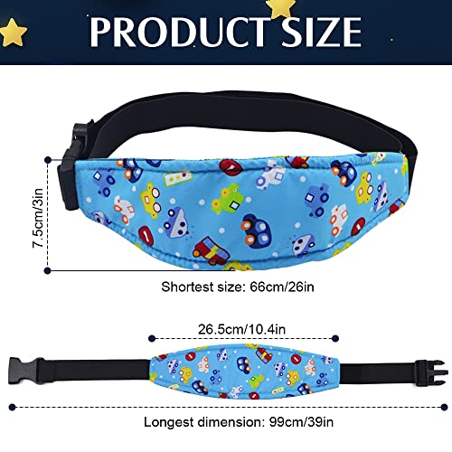 4 Stück Kindersitz Kopf Halter Autositz Befestigung, Baby Autositz Kopfband, Einstellbare Kindersitz Befestigung Kopfband,