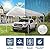 TGEHAP 10'x20' Carport Replacement Top Canopy Cover White for Car Garage Top Tarp Shelter Waterproof & UV Protected w/Ball Bungees (Only Top Cover, Frame is not Included)