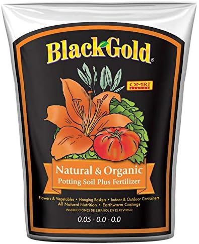 Sun Gro SUGRBG2 13020402 Black Gold Natural and Organic Soil, 2 Cubic Feet
