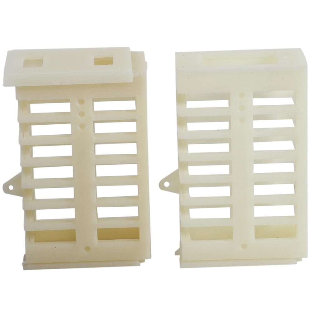 JUJIAN 300 Piezas de Jaula de Abeja Extraíble Equipo de Apicultura Suministros de Apicultura Jaula de Abeja Reina Jaula de Catcher Móvil Jaula de Abeja Multifunción