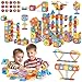 COSICOSY Marble Run Track Building Blocks Toy Set, 246 PCS STEM Construction Marble Runs Game for Kids Ages 3,4,5,6,7,8,9,10,11,12, Creative Marbles Race Track Educational Gift for Boys and Girls
