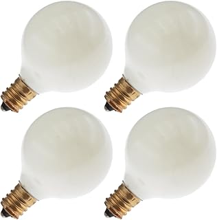 Industrial Performance 10G12/W 130V, 10 Watt, G12.5, Candelabra Screw (E12) Base Globe Light Bulb (4 Bulb)