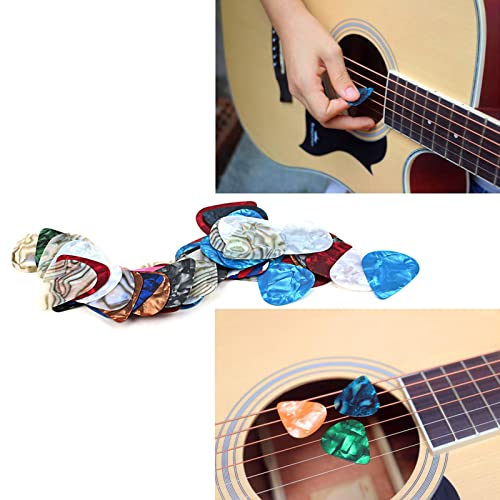 Laimoere Lot de 50 médiators de 0,46 mm en celluloïd, médiators colorés pour guitare unisexe - Les Beatles, Paul McCartney, John Lennon, RIngo Starr, George Harrison Laimoere Lot de 50 médiators de 0,46 mm en celluloïd, médiators colorés pour guitare unisexe – Image 3