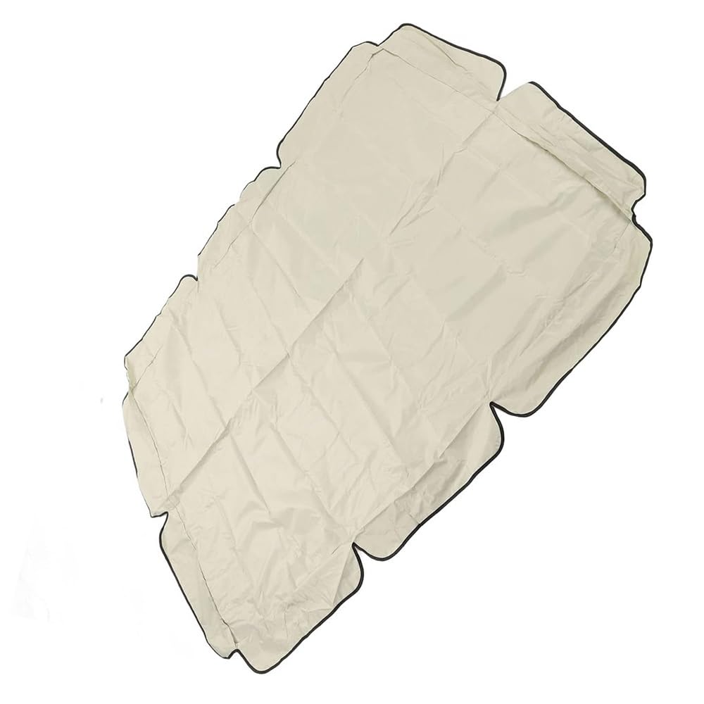 Toit De Rechange Pour Chaise-balancelle De Jardin 2-3 Places Housse De Remplacement Balancelle Canopée Auvent De Balancelle Extérieur Imperméable(Beige,75x47in-191x120cm)
