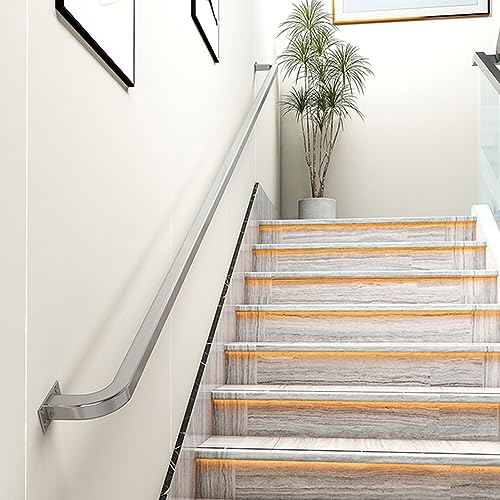 Rampe d'escalier industrielle en tube de fer noir mat AR pour intérieur et extérieur