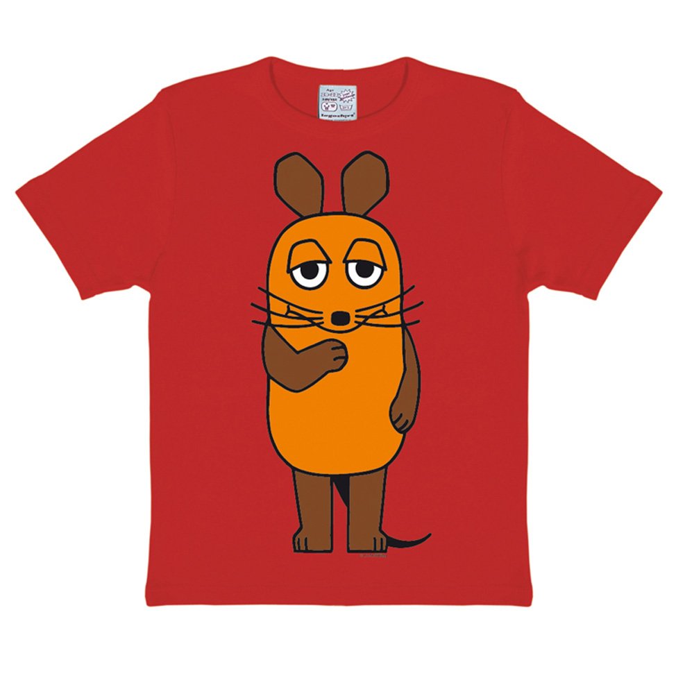 LOGOSHIRT - Die Sendung mit der Maus - De Maus - T-Shirt Kinderen - rood - Gelicentieerd origineel ontwerp, Maat 158/164, 13-14 jaren