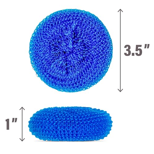 Image of DecorRack 12 Mesh Scourers, Premium Non-Scratch Plastic Scourers (12 Pack)