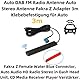 A80S 4G LTE Autoantenne – Universal AM/FM Antenne mit Fakra Anschluss, 3m Kabel für Windschutzscheibe, Stereo Dipol Antenne für Auto