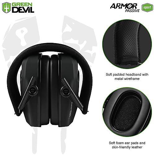 GREEN DEVIL Noise Reduction Hearing Protection Ear muffs Passive Safety Earmuffs Slim Headphones For Shooting Gun Range by GREEN DEVIL - Used condition - Image 3