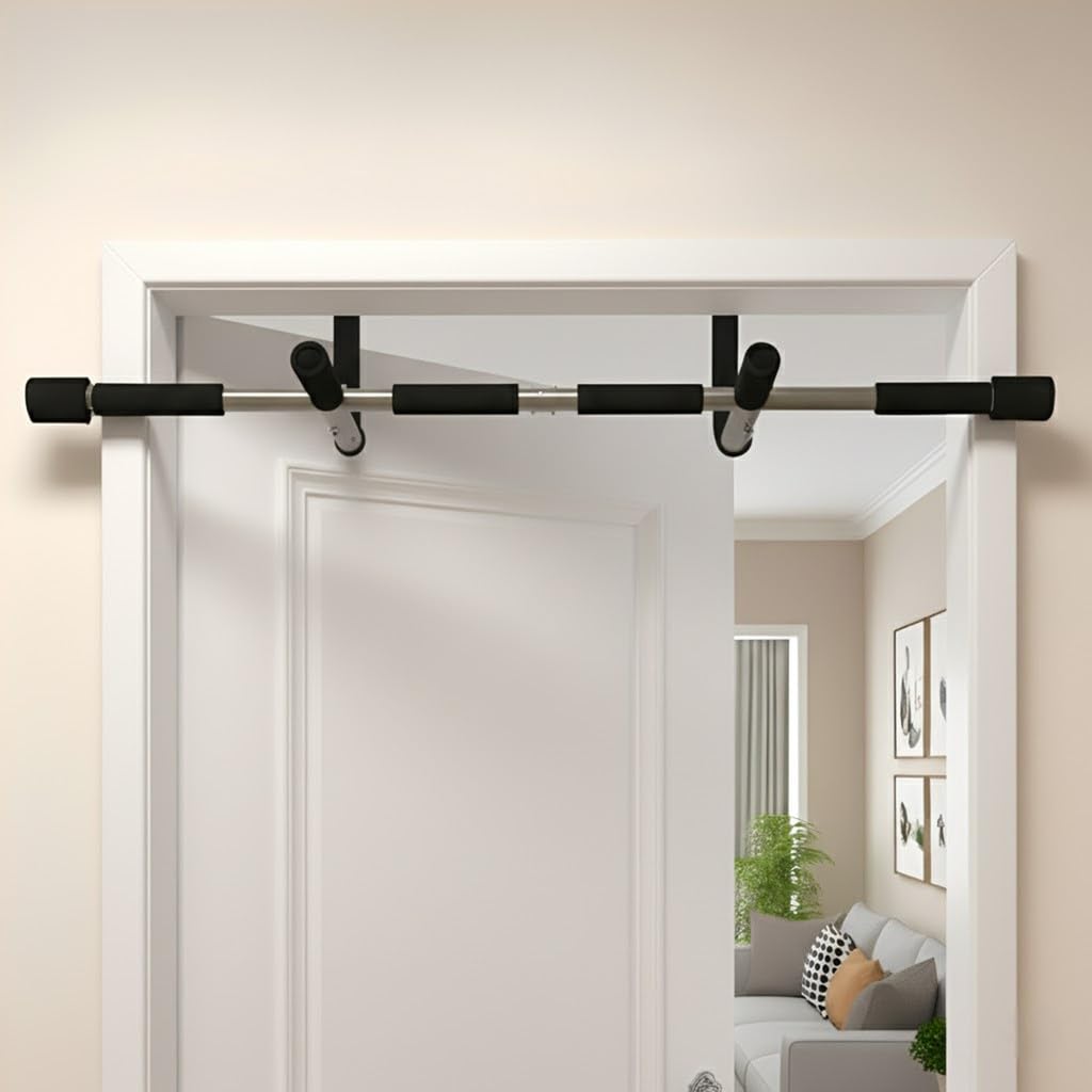 Barra Fixa 3 EM 1: Parede, Porta e Chão! Treino COMPLETO em Casa ou Academia - SUPORTE