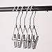 Aligle Energy Chrome Steel Heavy Duty Hanger Clips Hooks Portable Laundry Hook 360° Swivel Joint Triangle Hooks Metal Clip for Laundry Drying Hanging Organizer of Boots Shoes Closet 5 Pcs
