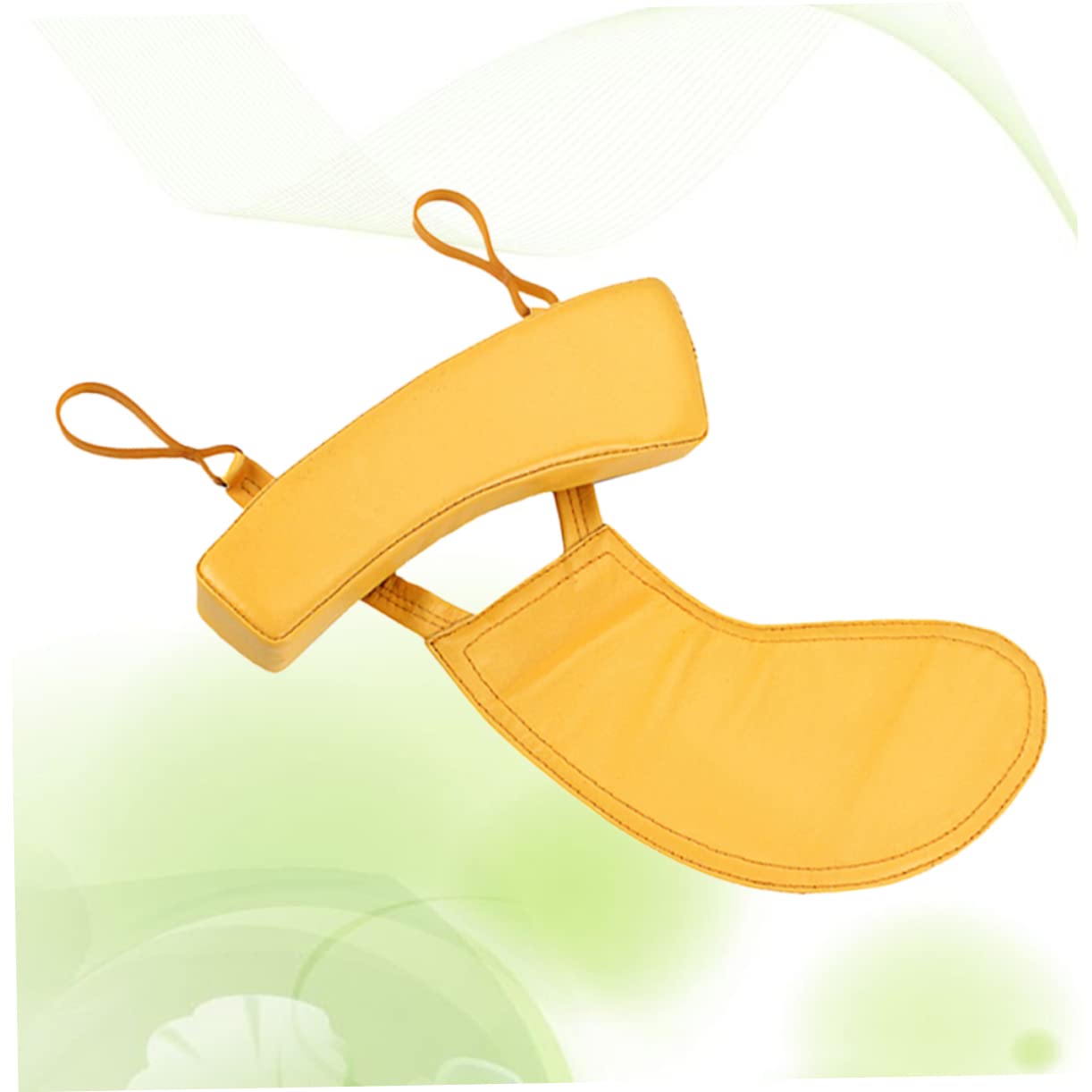 Poggiaspalla per Violino 4/4 in Pelle Naturale, Cuscinetto Ergonomico | Modello B498, Pelle di Pecora Gialla, per Fiddle e Violino 4/4, Cucitura Manuale, Accessorio Musicale