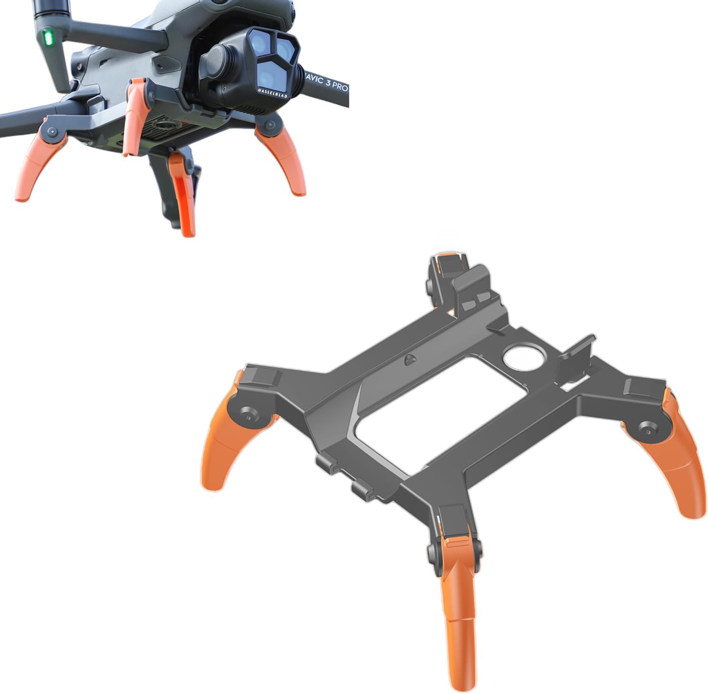 Landing Gear for DJI Mavic 3 Pro, Foldable Landing Spider Leg Compatible with DJI Mavic 3 Pro Accessories Orange