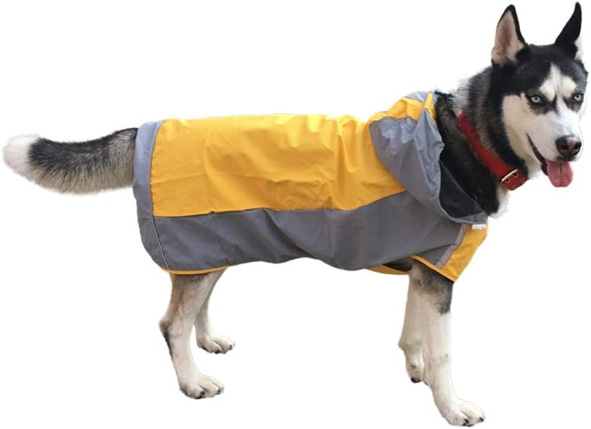 COPACHI Dog Raincoat with Hood, Dog Slicker Poncho with Reflective Strip, Adjustable Dog Rain Jacket, Waterproof Dog Clothes for Small,…