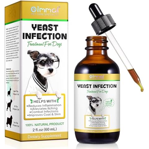 Natural Yeast Infection Treatment for Dogs, Dog Allergy Relief, Skin Itch Relief Supports Healthy, Inflammation Relief, Alleviates Itching, Allergy Relief Dog Yeast Cover