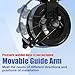 FIXFANS High Pressure Washer Hose Reel for Water/Air/Oil, 3/8