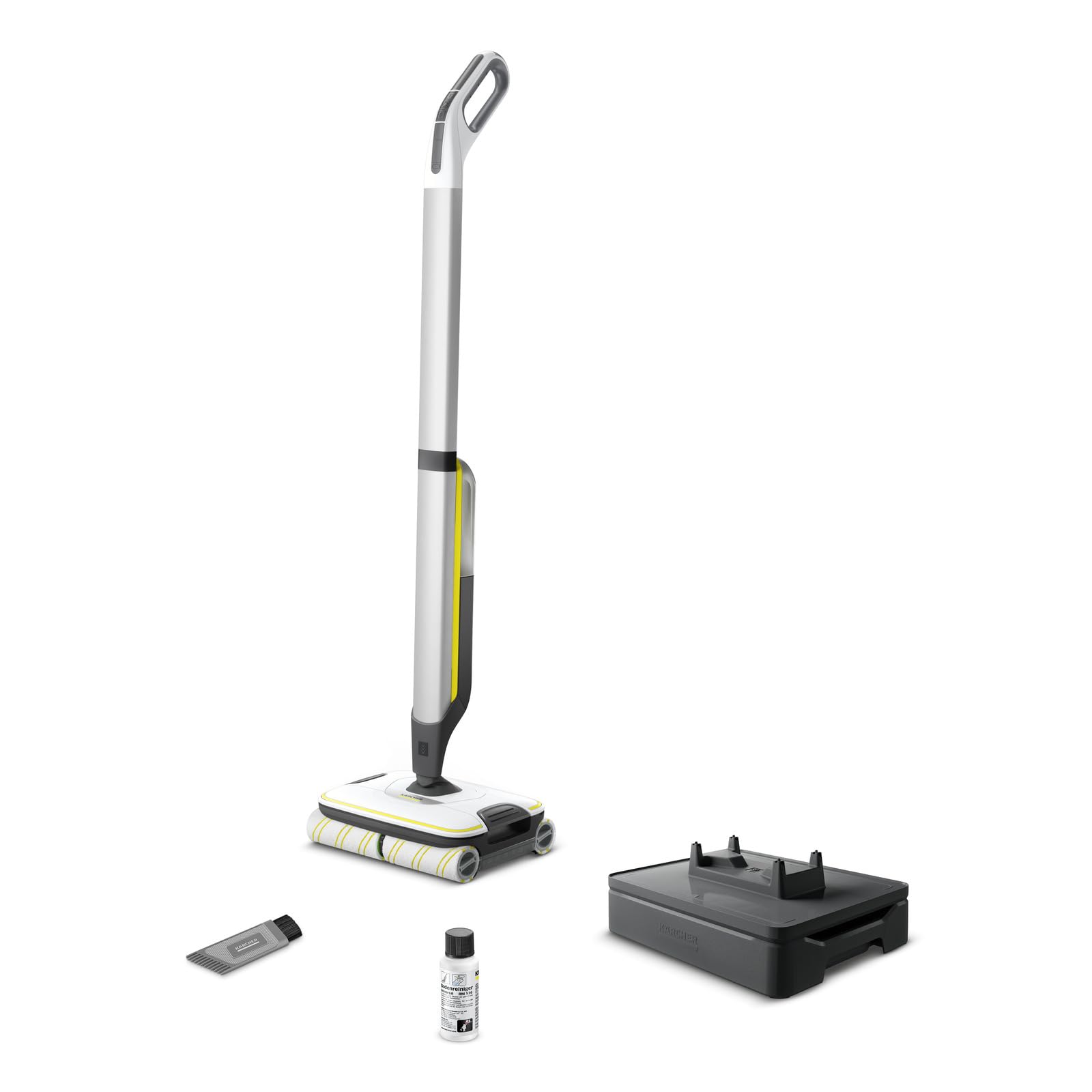 KÄRCHER Fregona Eléctrica FC 7 Cordless, con Cuatro Rodillos de Microfibra, Autonomía de Batería: Aprox. 45 min, Rendimiento de Superficie por Carga de la Batería: Aprox. 175 m²