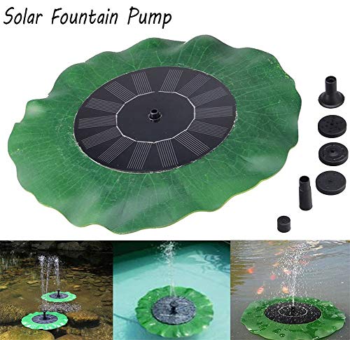 Solar Fountain Pump, Solar Pond Pump With 4 Spray Heads Free Standing Floating Fountains Spout Garden Patio Solar Water Pump