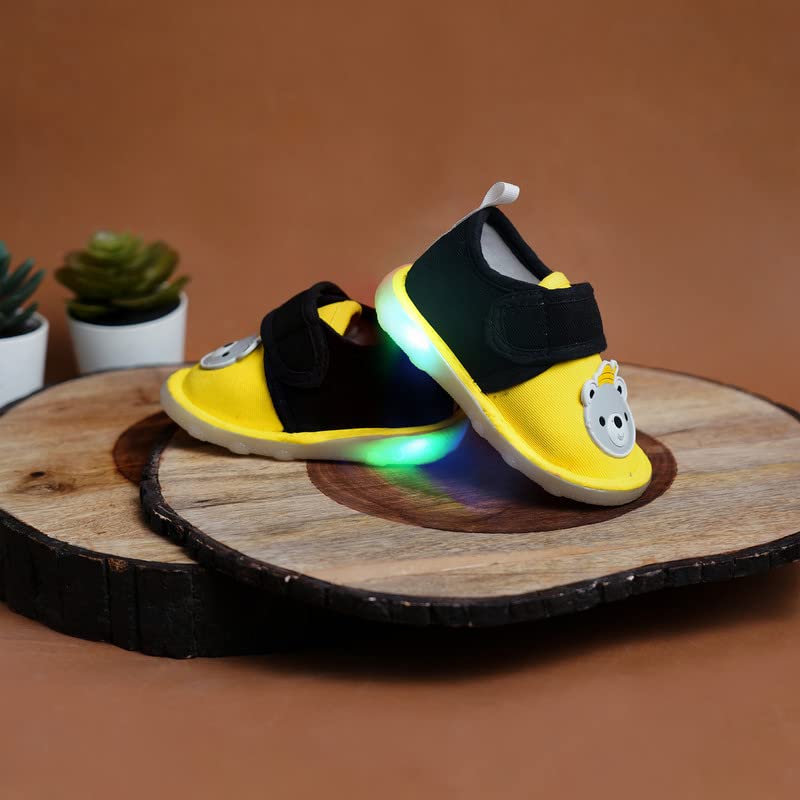 CHIU Super Stylish and Comfortable LED Shoes for Baby Boys & Unisex - BlackRed 2 51iFBpK9M0L