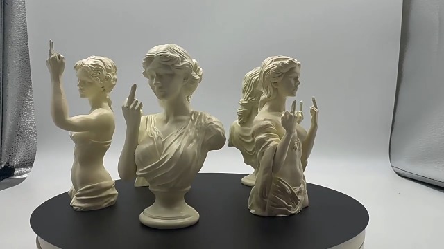 Estatua Venus de Resina Decorativa Blanca miniatura 7
