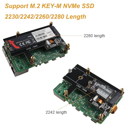 Carte PCIe M.2 NVMe SSD Multi-Format ZDE ZP517B Raspberry Pi 5