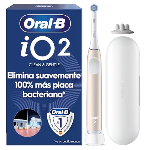 Oral-B iO 2 Cepillo de Dientes Eléctrico, 1 Cabezal, Rosa Suave