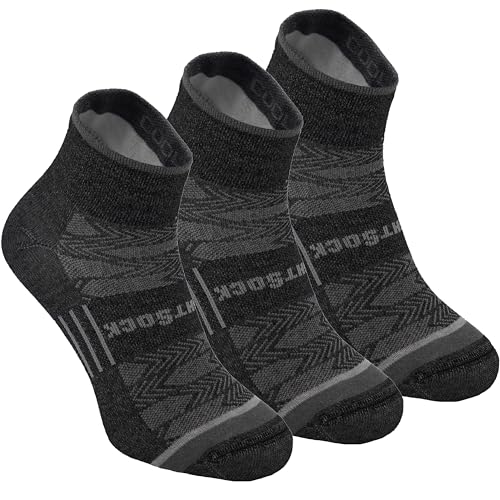 Wrightsock CoolMesh II Quarter - Calcetines para correr para hombre y mujer, acolchados, ecológicos y antiampollas con nuestro diseño patentado de doble capa, fabricados en Estados Unidos, sin