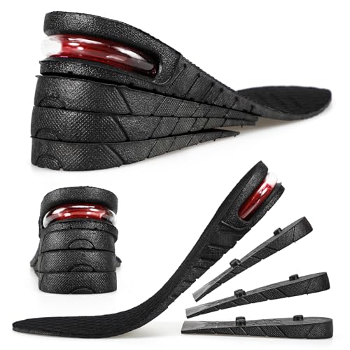 Image of XINIFOOT Height Increase Insole 4-Layer Air Cushion Heel Insert Lift Shoes Insole for Men and Women Invisible Elevator Adjustable Insoles (Full Pad, 2.95 Inch)