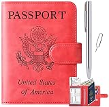 Passport Holder Cover Wallet Case Travel Essentials Travel Must Haves Passport and Vaccine Card Hold